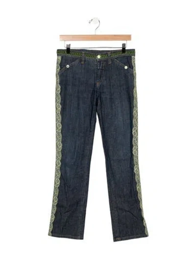 Pre-owned D&g Vintage Straight Leg Jeans In Blue