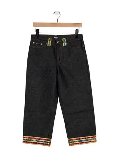 Pre-owned D&g Vintage Straight Leg Jeans In Blue