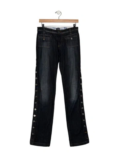 Pre-owned D&g Vintage Straight Leg Jeans In Blue