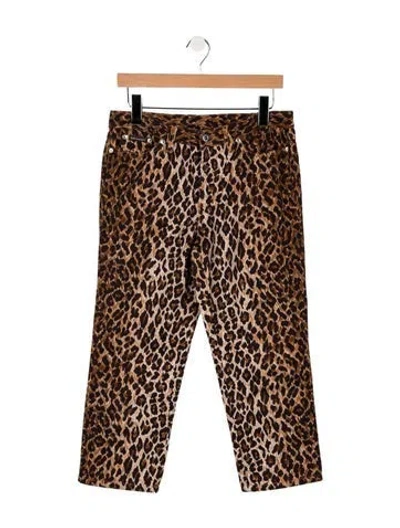 Pre-owned D&g Vintage Straight Leg Jeans In Brown/neutrals
