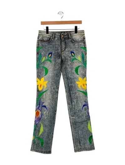 Pre-owned D&g Vintage Straight Leg Jeans W/ Tags In Blue