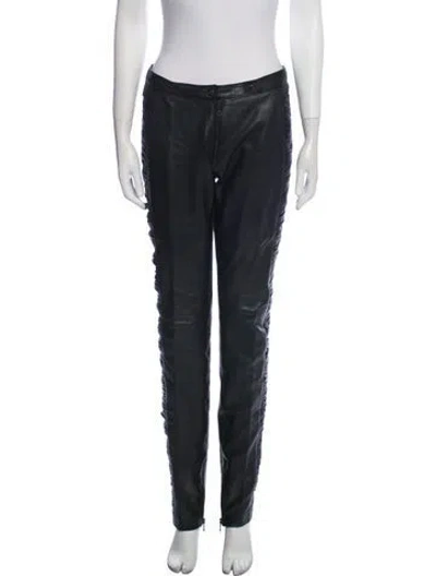 Pre-owned D&g Vintage Straight Leg Pants In Black