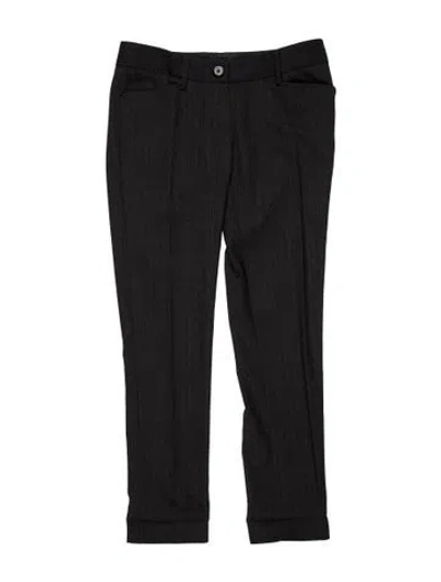 Pre-owned D&g Vintage Straight Leg Pants In Black