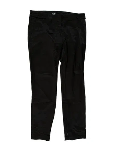 Pre-owned D&g Vintage Straight Leg Pants In Black