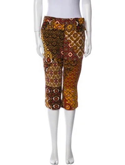 Pre-owned D&g Vintage Straight Leg Pants In Brown