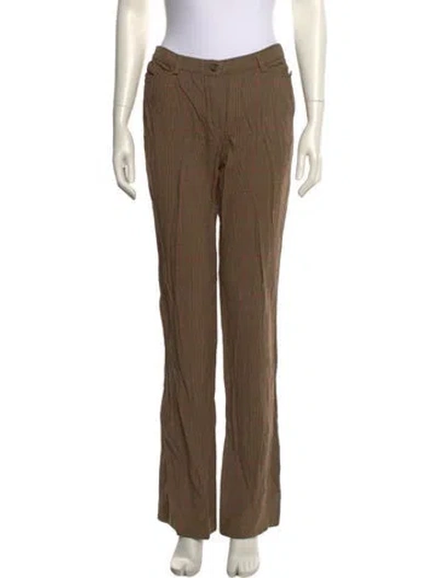 Pre-owned D&g Vintage Straight Leg Pants In Brown