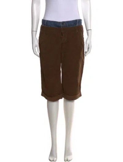 Pre-owned D&g Vintage Straight Leg Pants In Brown