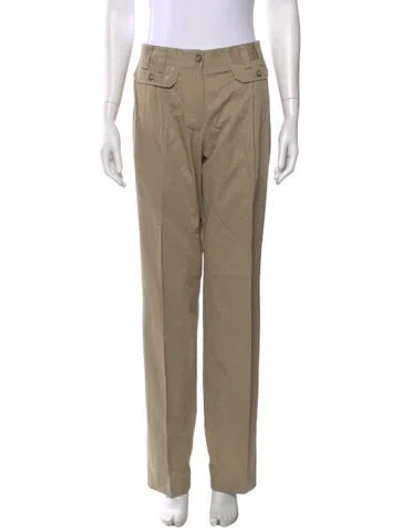 Pre-owned D&g Vintage Straight Leg Pants In Brown