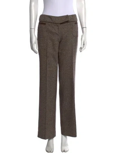 Pre-owned D&g Vintage Straight Leg Pants In Brown