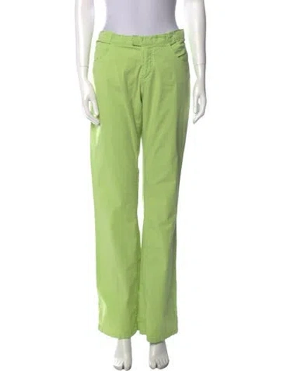 Pre-owned D&g Vintage Straight Leg Pants In Green