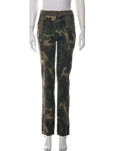 Pre-owned D&g Vintage Straight Leg Pants In Green