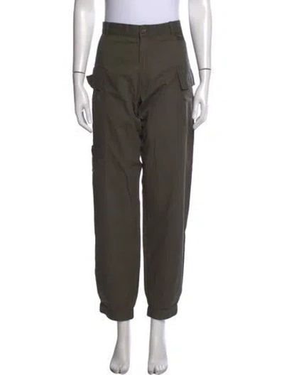 Pre-owned D&g Vintage Straight Leg Pants In Green