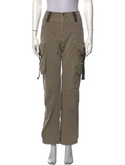 Pre-owned D&g Vintage Straight Leg Pants In Neutrals