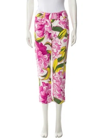 Pre-owned D&g Vintage Straight Leg Pants In Pink