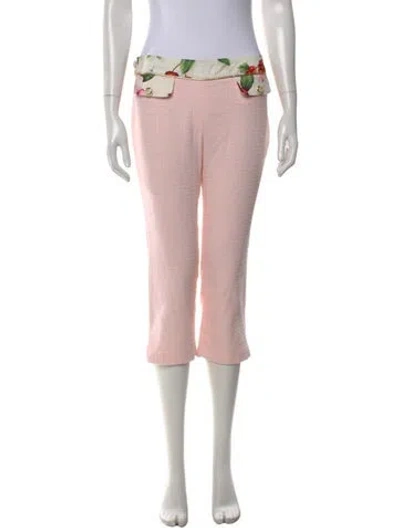 Pre-owned D&g Vintage Straight Leg Pants In Pink