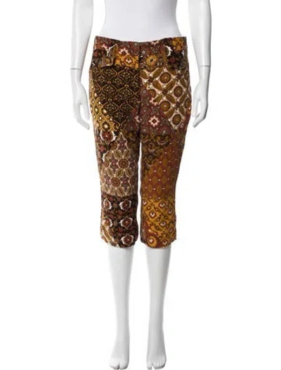 Pre-owned D&g Vintage Straight Leg Pants W/ Tags In Yellow