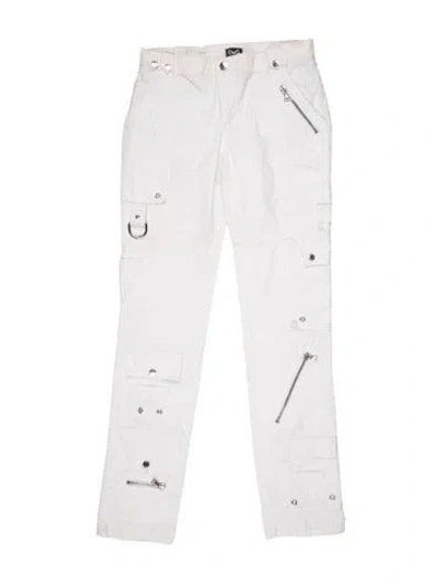 Pre-owned D&g Vintage Straight Leg Pants In White