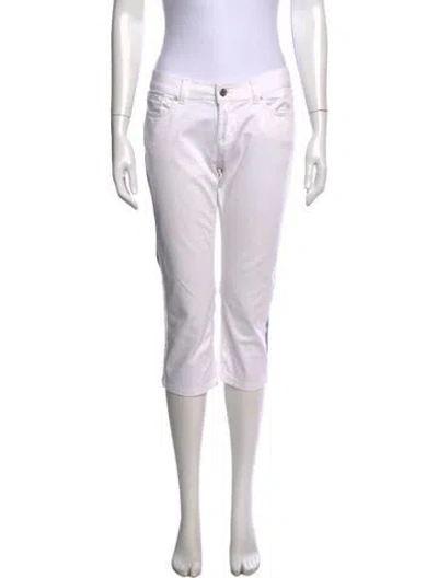 Pre-owned D&g Vintage Straight Leg Pants In White