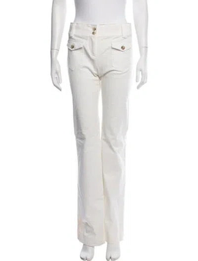 Pre-owned D&g Vintage Straight Leg Pants In White