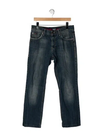 Pre-owned D&g Vintage Straight-leg Jeans In Blue