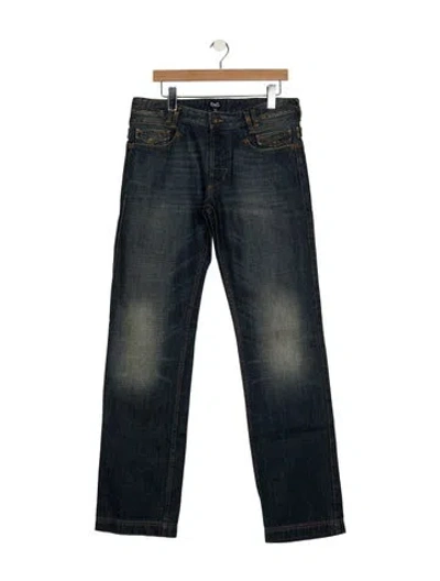 Pre-owned D&g Vintage Straight-leg Jeans In Blue