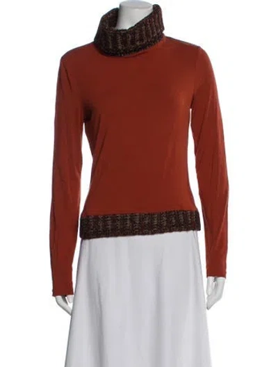 Pre-owned D&g Vintage Turtleneck Sweater In Orange