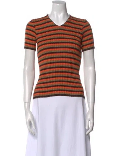 Pre-owned D&g Vintage Virgin Wool Sweater In Orange