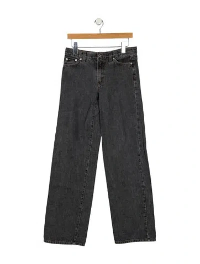 Pre-owned D&g Vintage Wide Leg Jeans In Gray