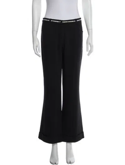 Pre-owned D&g Vintage Wide Leg Pants In Black