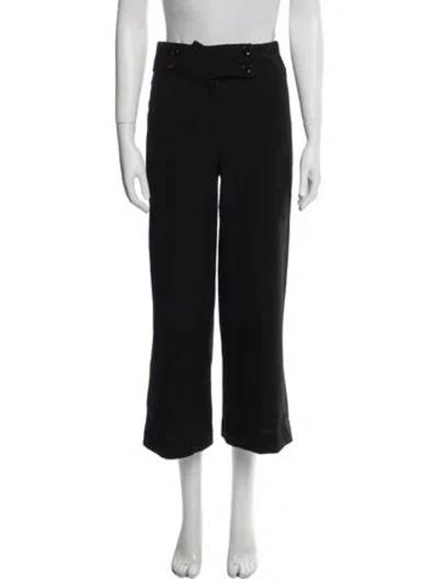 Pre-owned D&g Vintage Wide Leg Pants In Black