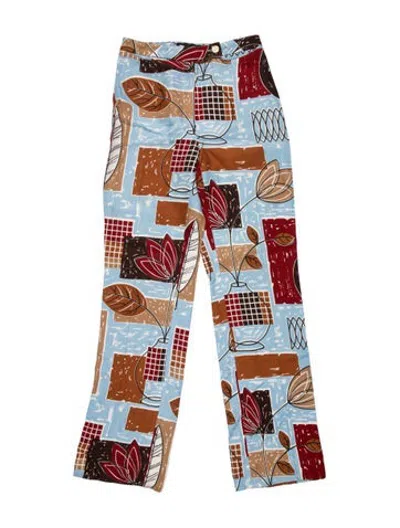 Pre-owned D&g Vintage Wide Leg Pants In Blue