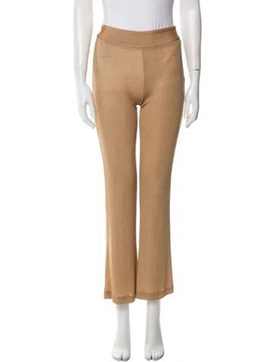 Pre-owned D&g Vintage Wide Leg Pants In Gold