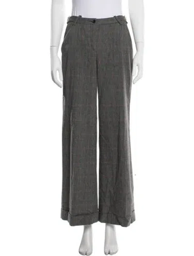 Pre-owned D&g Vintage Wide Leg Pants In Grey