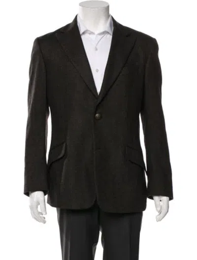 Pre-owned D&g Vintage Wool Blazer In Green