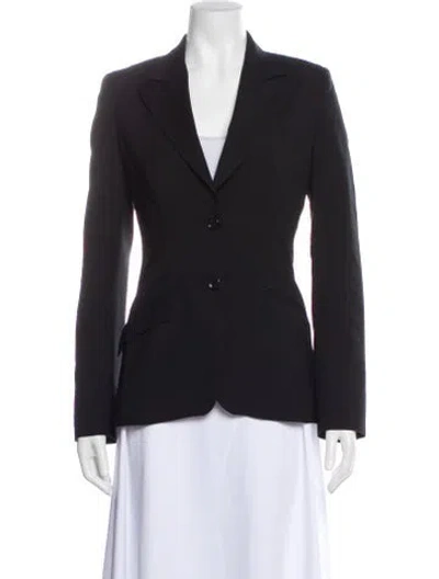 Pre-owned D&g Virgin Wool Blazer In Black