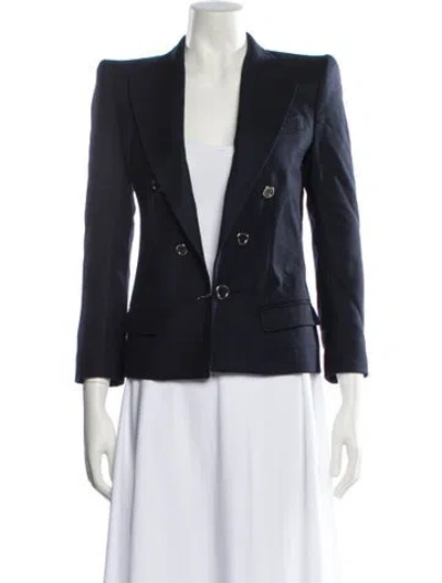 Pre-owned D&g Virgin Wool Blazer In Blue