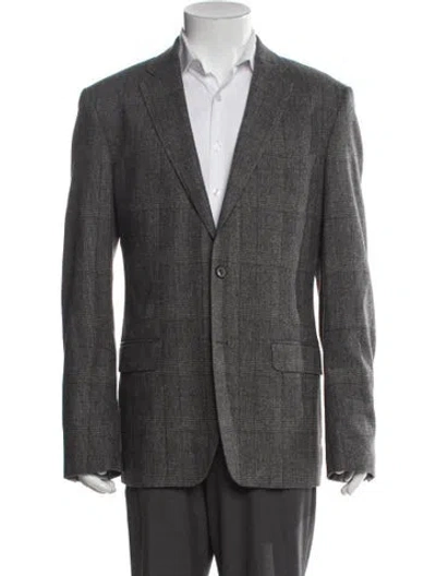 Pre-owned D&g Virgin Wool Blazer In Gray