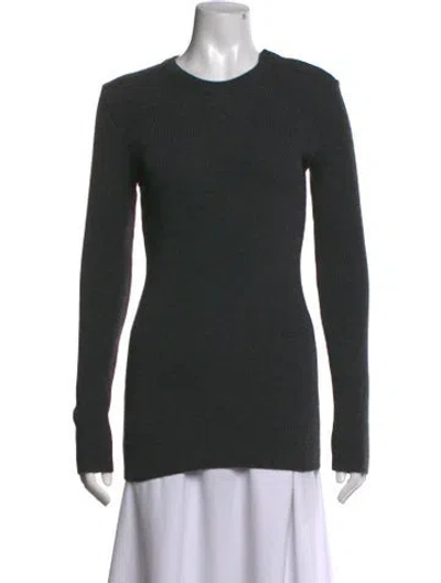 Pre-owned D&g Virgin Wool Crew Neck Sweater In Grey