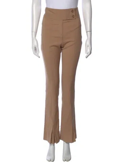 Pre-owned D&g Virgin Wool Flared Pants In Neutral