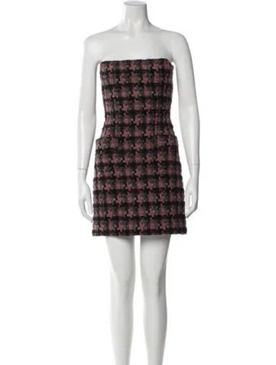 Pre-owned D&g Virgin Wool Mini Dress In Multi