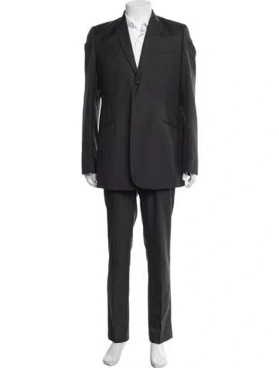 Pre-owned D&g Virgin Wool Two-piece Blazer In Grey