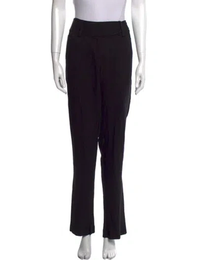 Pre-owned D&g Virgin Wool Wide Leg Pants In Red