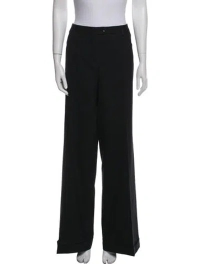 Pre-owned D&g Wide Leg Pants In Black