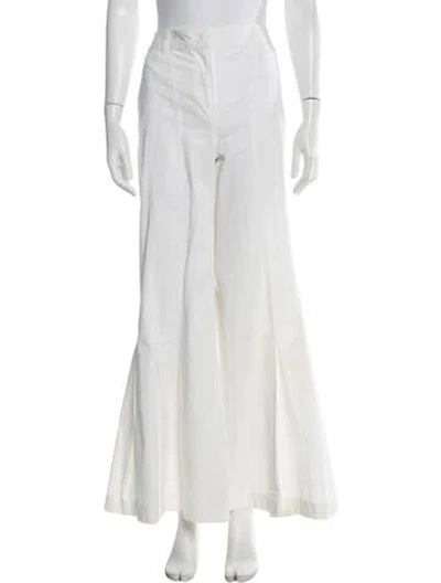 Pre-owned D&g Wide Leg Pants In Neutrals
