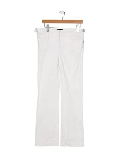 Pre-owned D&g Wide Leg Pants In White