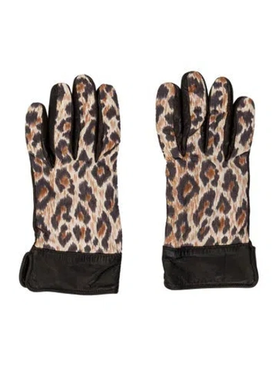 Pre-owned D&g Womens' Nylon Gloves In Black