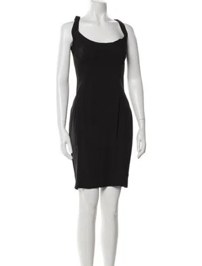 Pre-owned D&g Wool Knee-length Dress In Gray