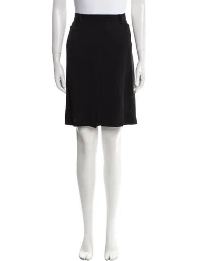 Pre-owned D&g Wool Knee-length Skirt In Black