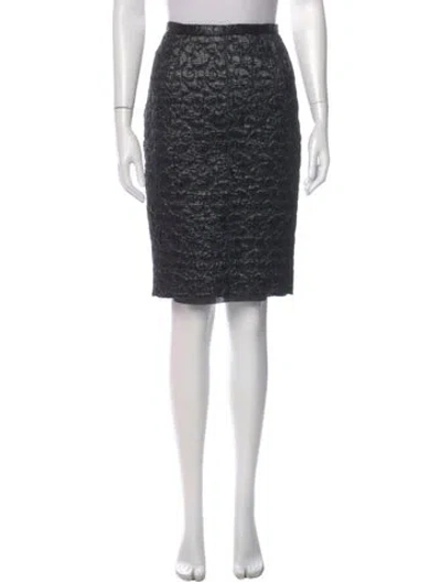Pre-owned D&g Wool Knee-length Skirt In Black