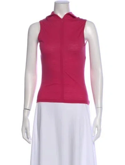 Pre-owned D&g Wool Sleeveless Top In Pink